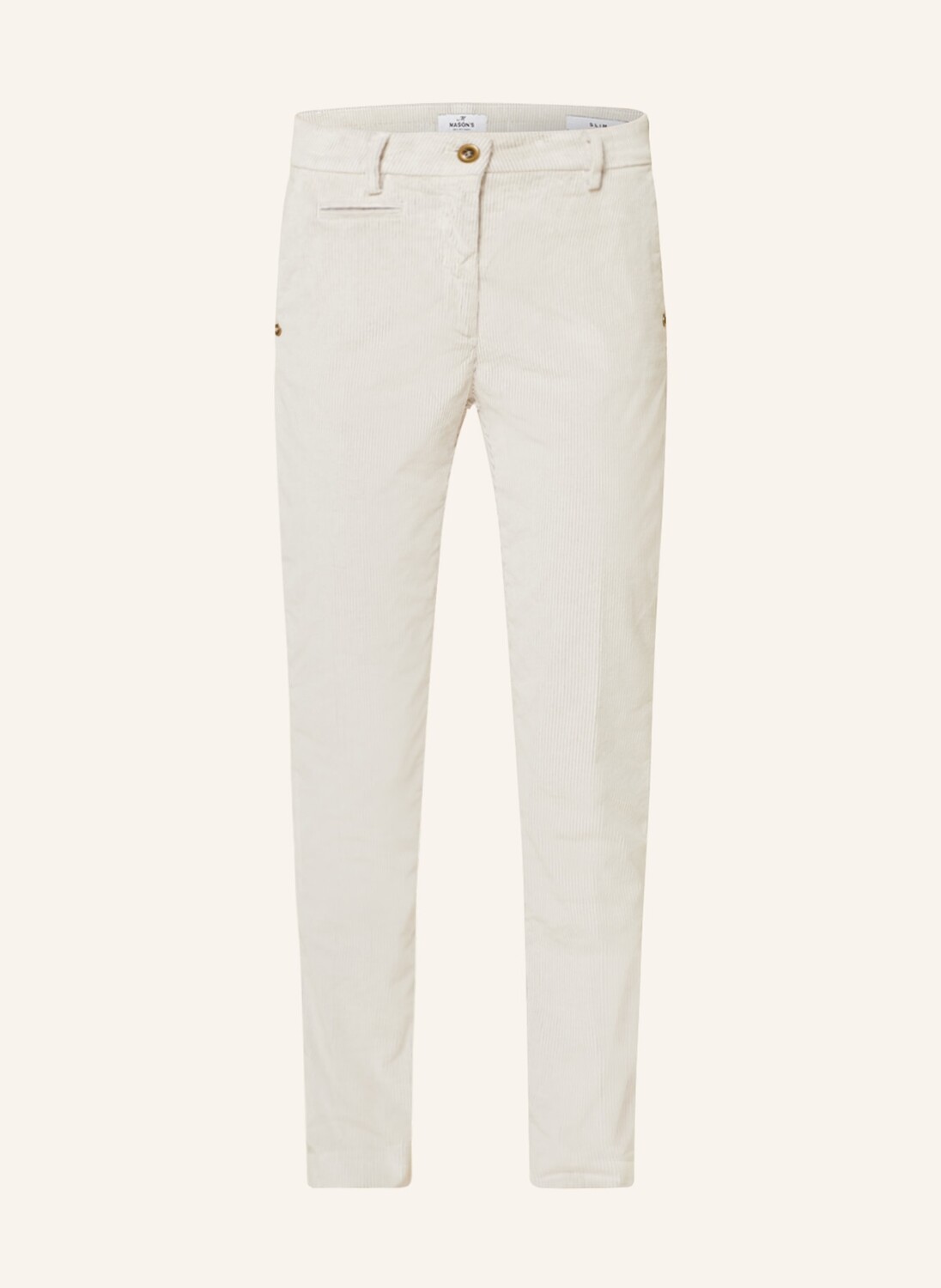 

Вельветовые брюки MASON'S NEW YORK SLIM, экру