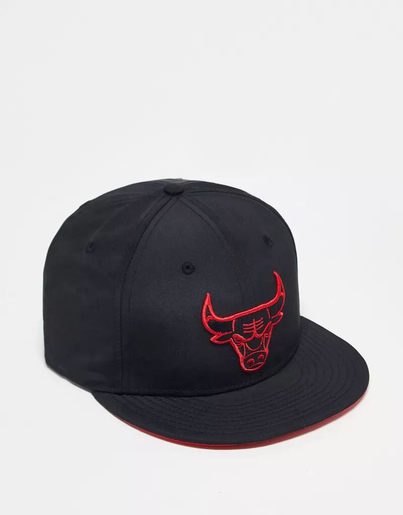Черная кепка New Era Chicago Bulls 9Fifty с неоновым логотипом
