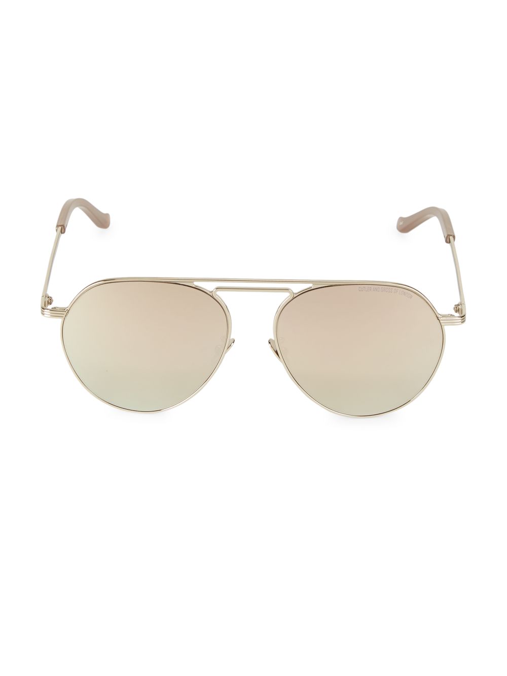 Металлизированные солнцезащитные очки 56 мм Cutler and Gross, золотой солнцезащитные очки cutler
