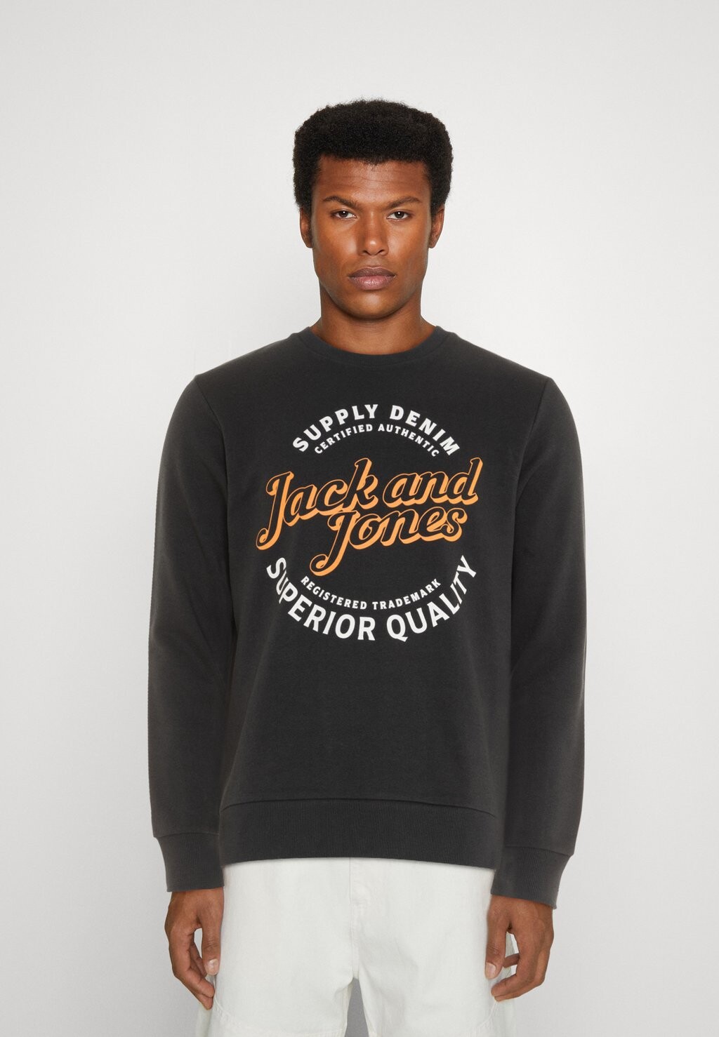 

Толстовка Jack & Jones, черный Jjmikk Crew Neck, черный