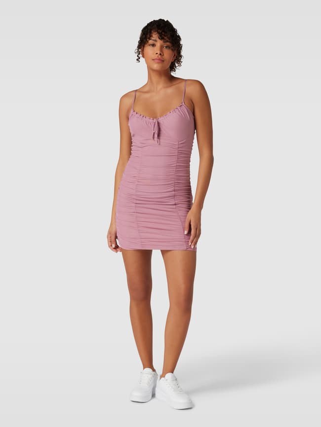 Мини-платье со сплошным узором, модель AQUARE Review, пыльно-розовый портфель lokis пыльно розовый 1 шт