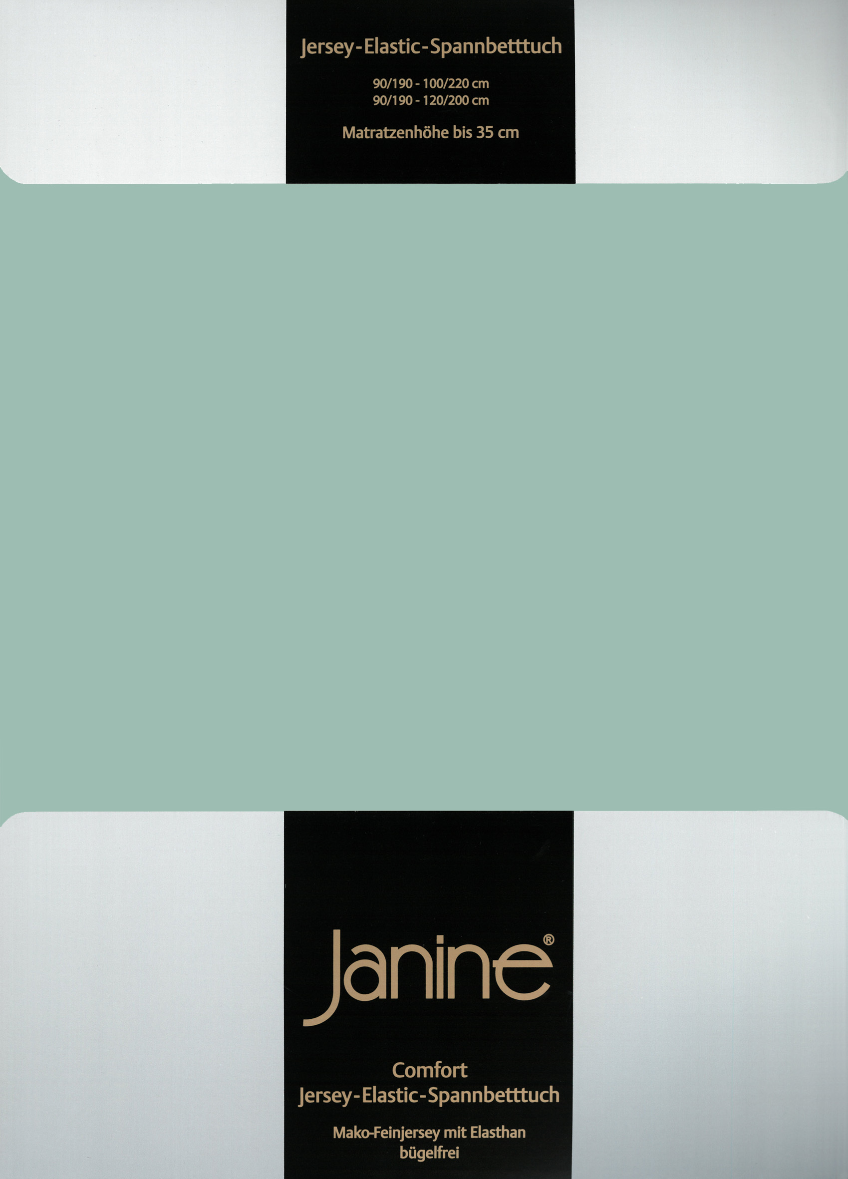 Простыня Janine Elastic Jersey, цвет rauchgrün
