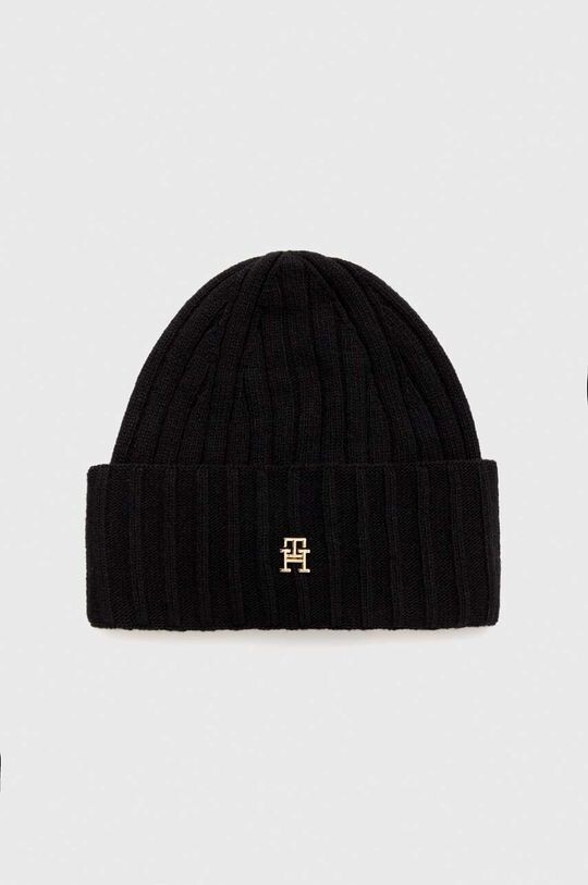 

Шапка из смесовой шерсти Tommy Hilfiger, черный