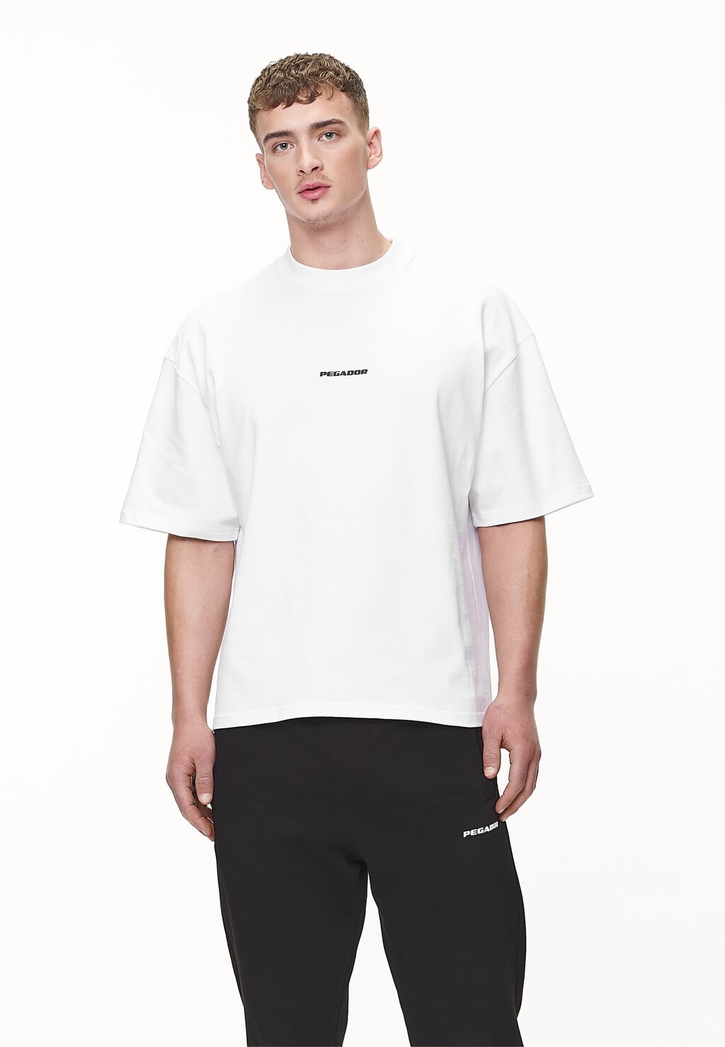 

Футболка с принтом LOGO BOXY TEE Pegador, цвет white/black gum