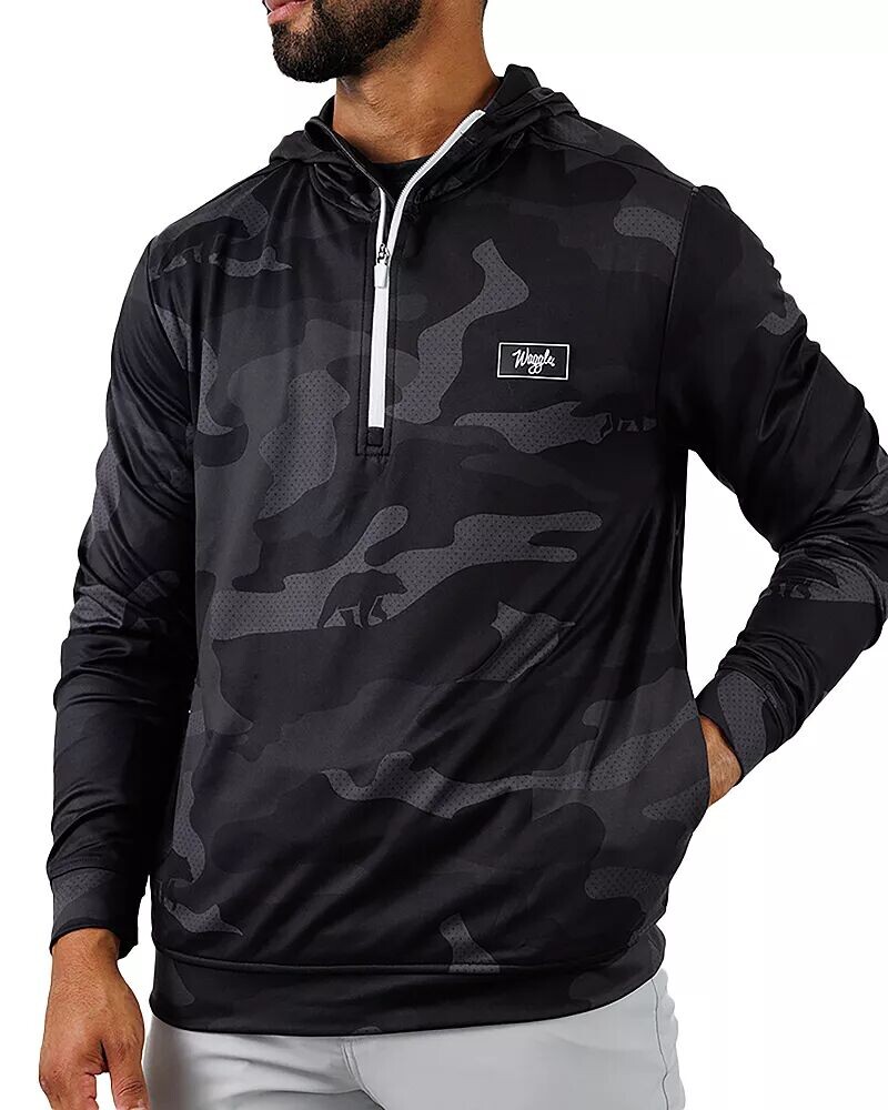 

Мужская толстовка для гольфа Waggle Black Bear Camo, черный