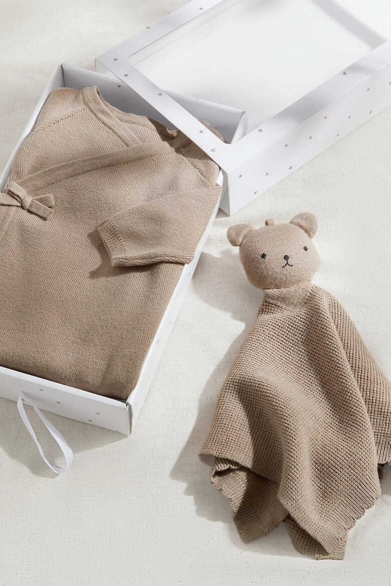 

Вязаный длинный комбинезон Marks & Spencer, коричневый
