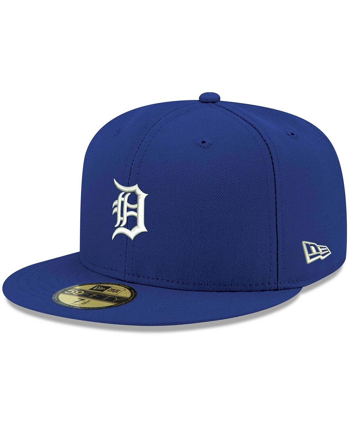 

Мужская кепка с логотипом Royal Detroit Tigers белая 59FIFTY приталенная кепка New Era