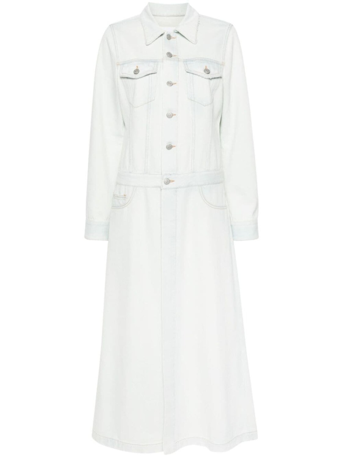

MM6 Maison Margiela джинсовое пальто макси, синий