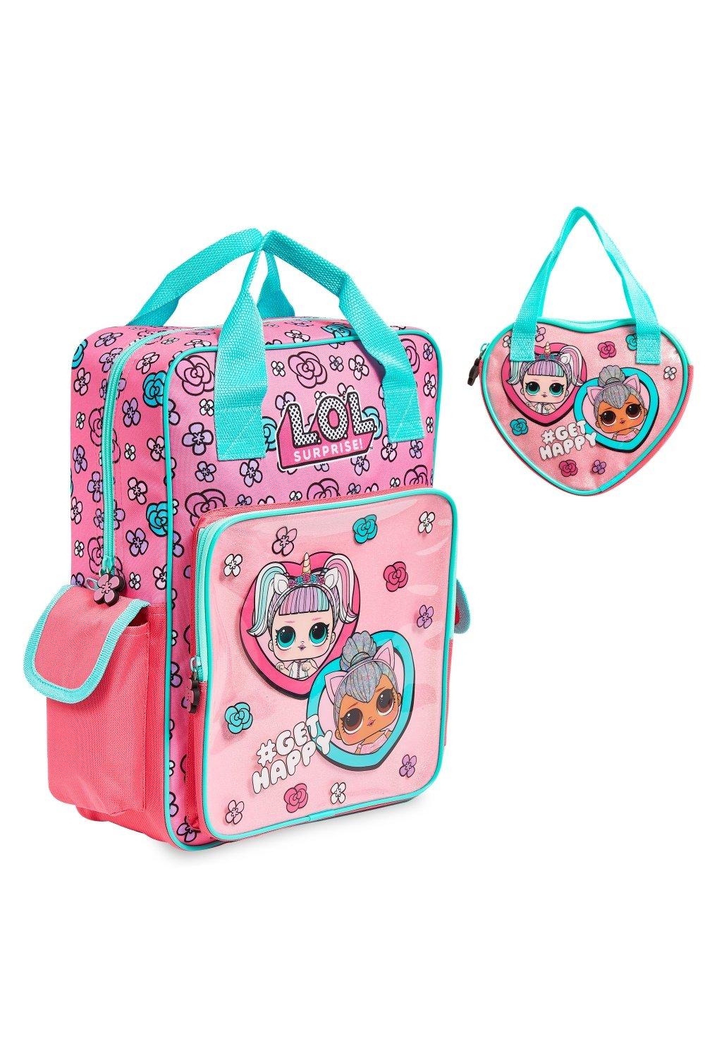 Сумочка и рюкзак Unicorn and Kitty Queen L.O.L. Surprise, розовый новый рюкзак с единорогом для девочек школьные ранцы розового цвета для принцесс детские ранцы ранцы для детского сада школьные ранцы