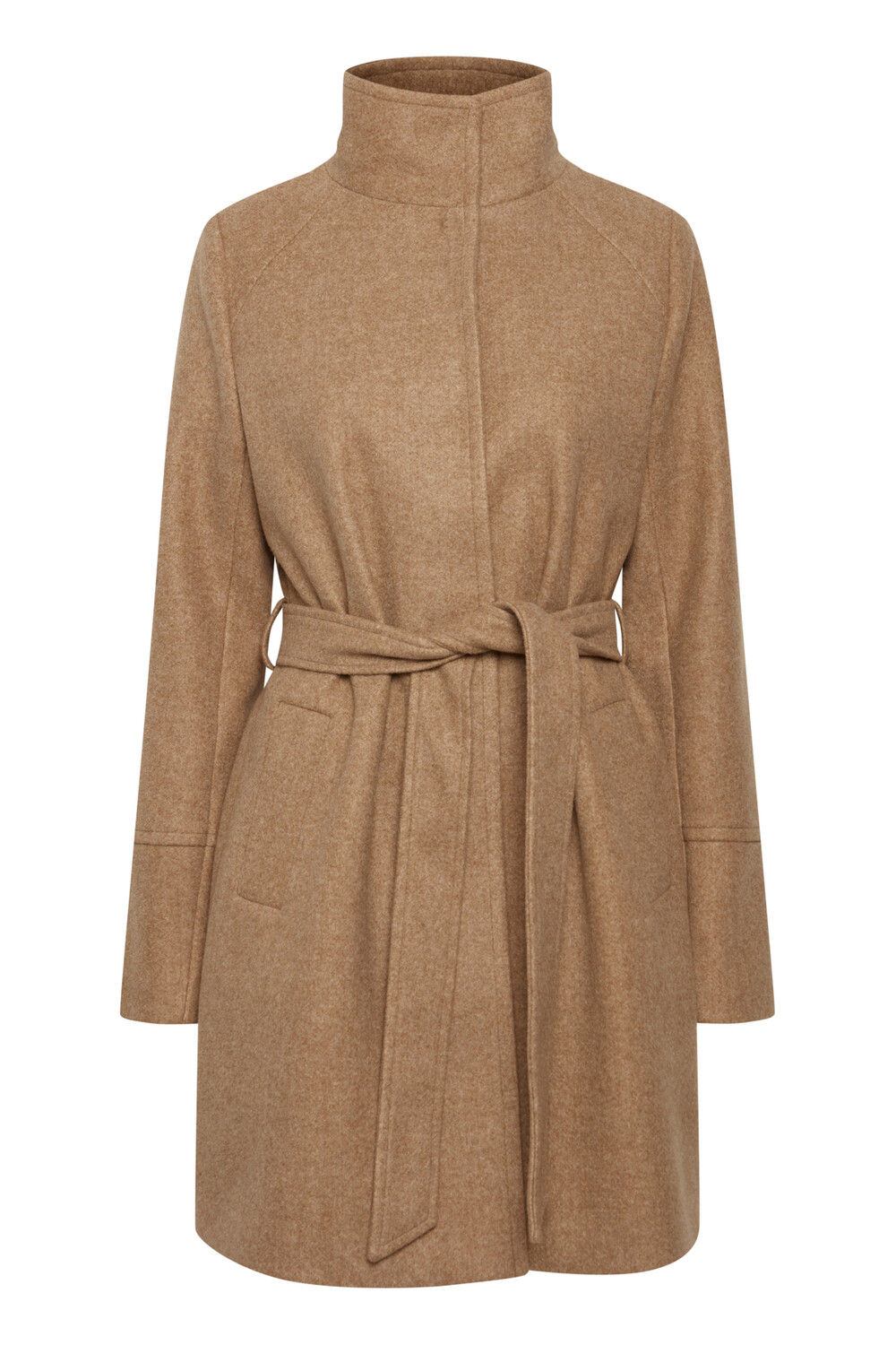 

Парка b.young Kurzer Mantel mit Bindegürtel Jacke BYCILIA, коричневый