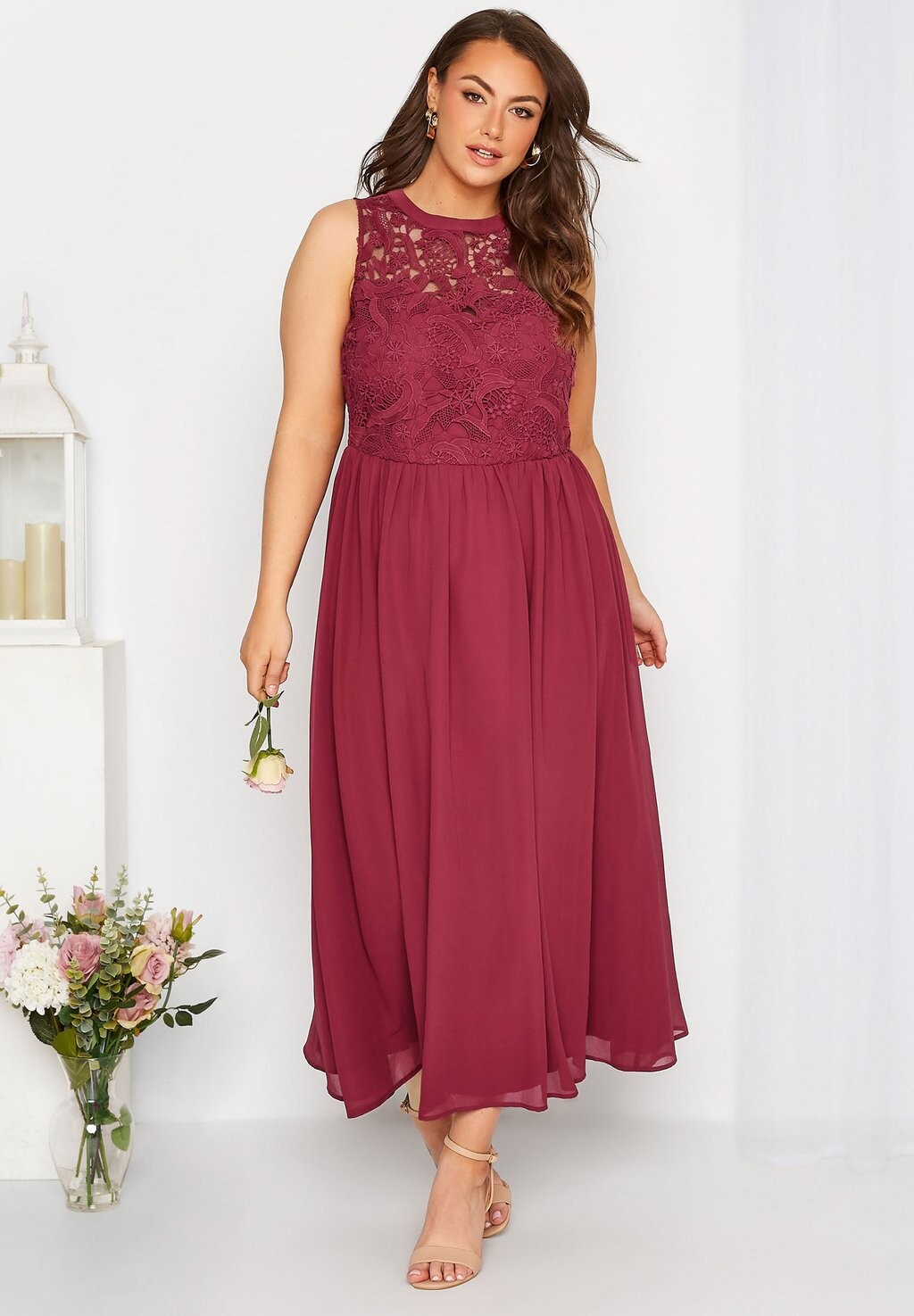 

Вечернее платье Yours Clothing, красный