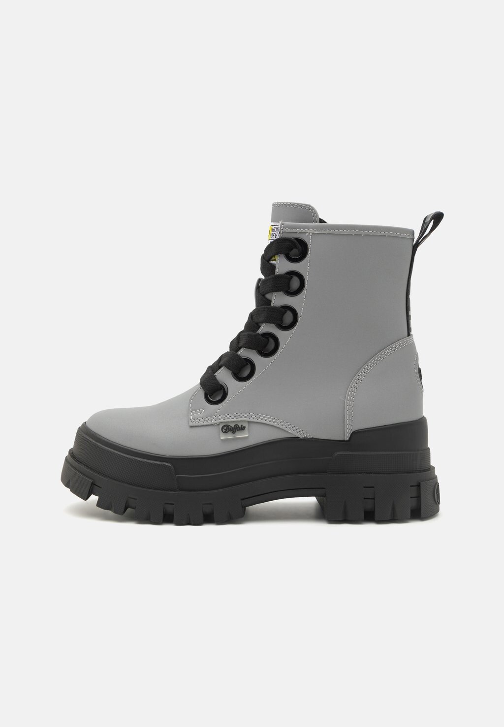 

Ботильоны на платформе ASPHA LACE UP HI Buffalo, серебристый со светоотражающим эффектом