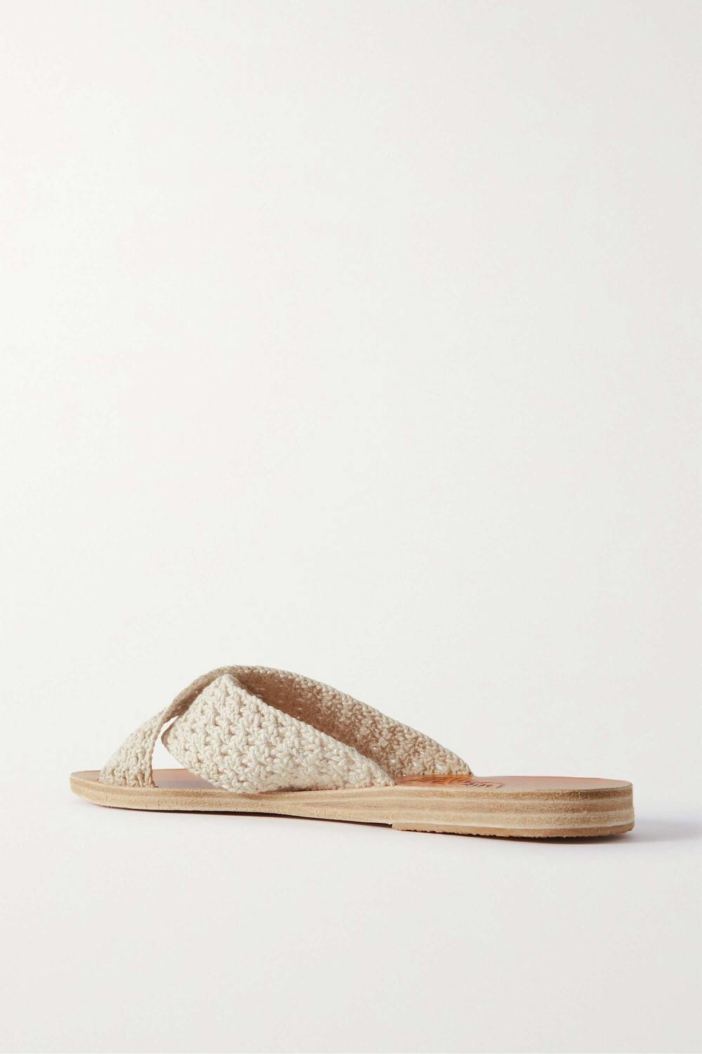 

ANCIENT GREEK SANDALS Тайские шлепанцы крючком, кремовый