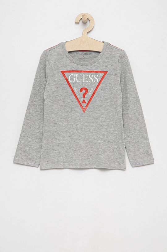 Детская футболка с длинными рукавами Guess, серый