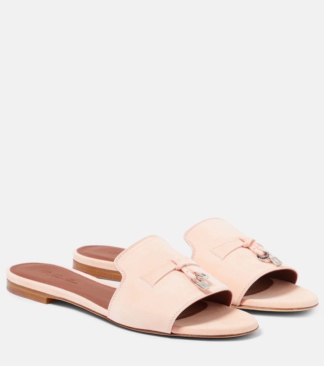 

Замшевые босоножки summer charms Loro Piana, розовый