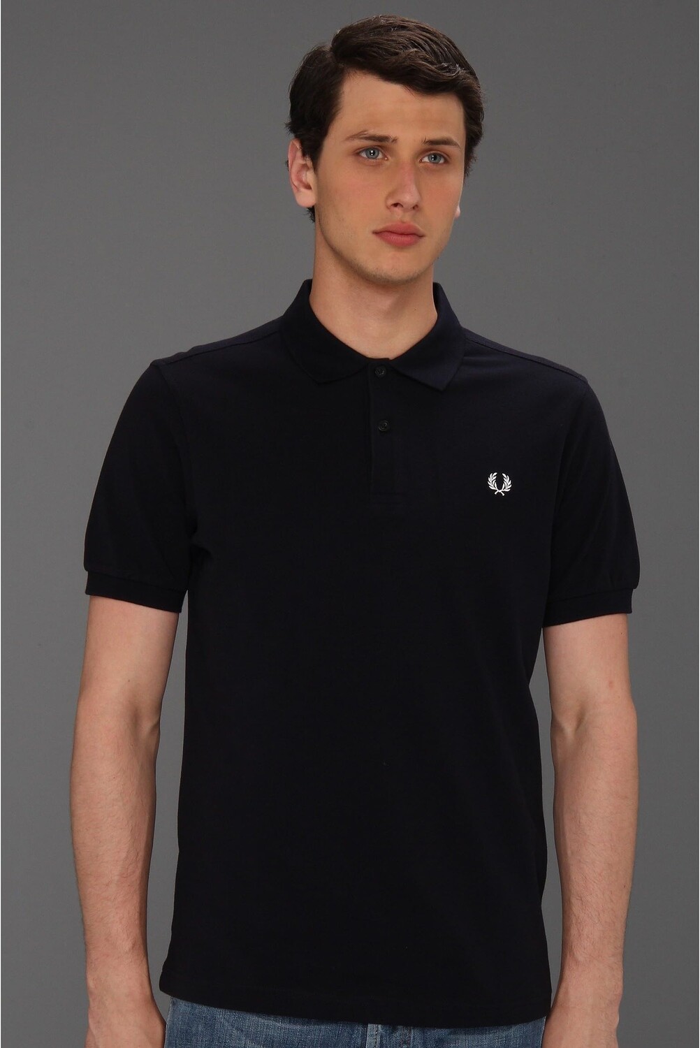 Рубашка-поло Slim Fit Solid Plain Polo Fred Perry, темно-синий футболка поло fred perry plain темно синий