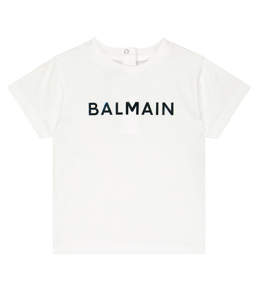 цена Хлопковая футболка с логотипом baby Balmain Kids, синий