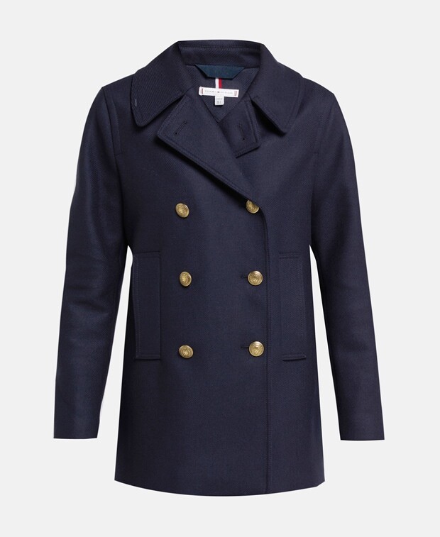

Шерстяная куртка Tommy Hilfiger, темно-синий