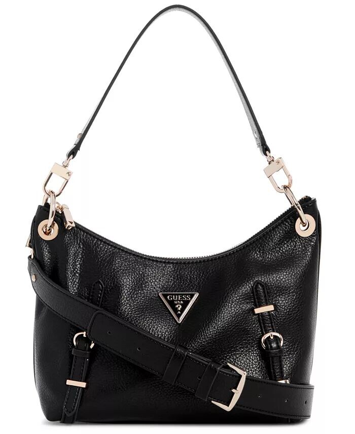 Сумка через плечо Levia Top на молнии Guess, черный