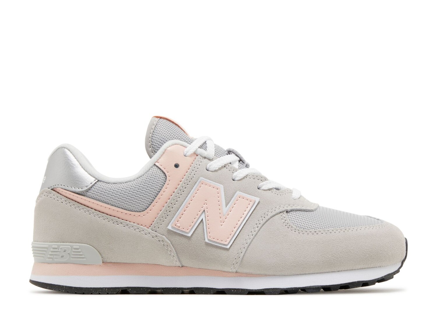 

Кроссовки New Balance 574 Big Kid Wide 'Core Pack - Rain Cloud Pink Haze', серый