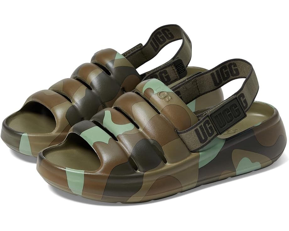 

Сандалии Ugg Sport Yeah Camopop, цвет Moss Green