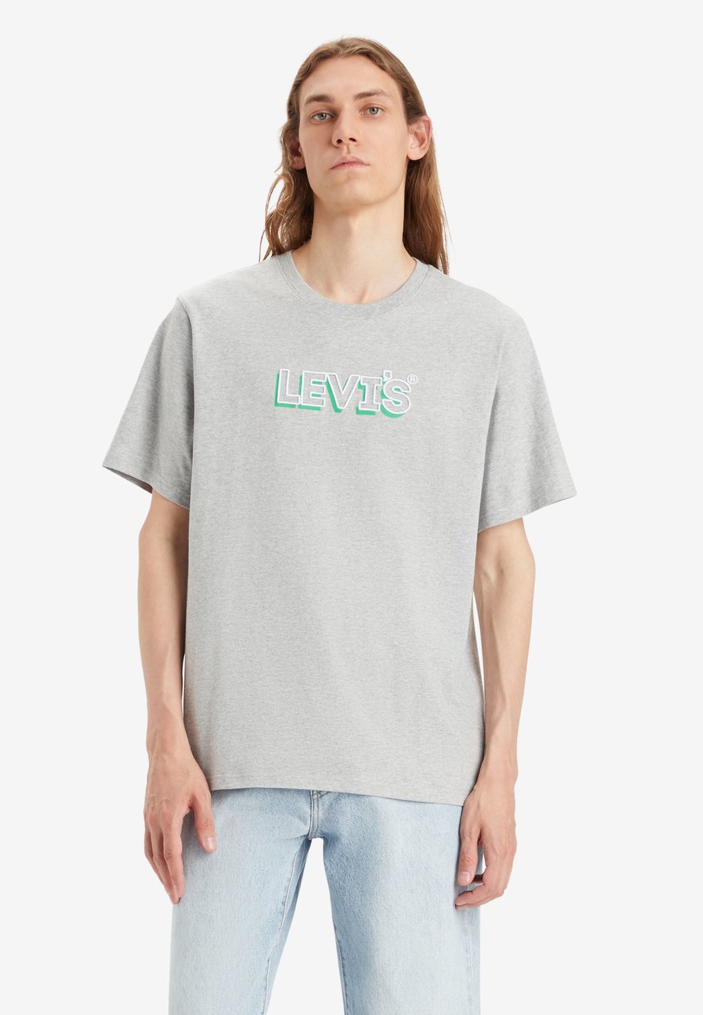 футболка с принтом Relaxed Fit Tee Levi's, цвет headline drop shadow mhg