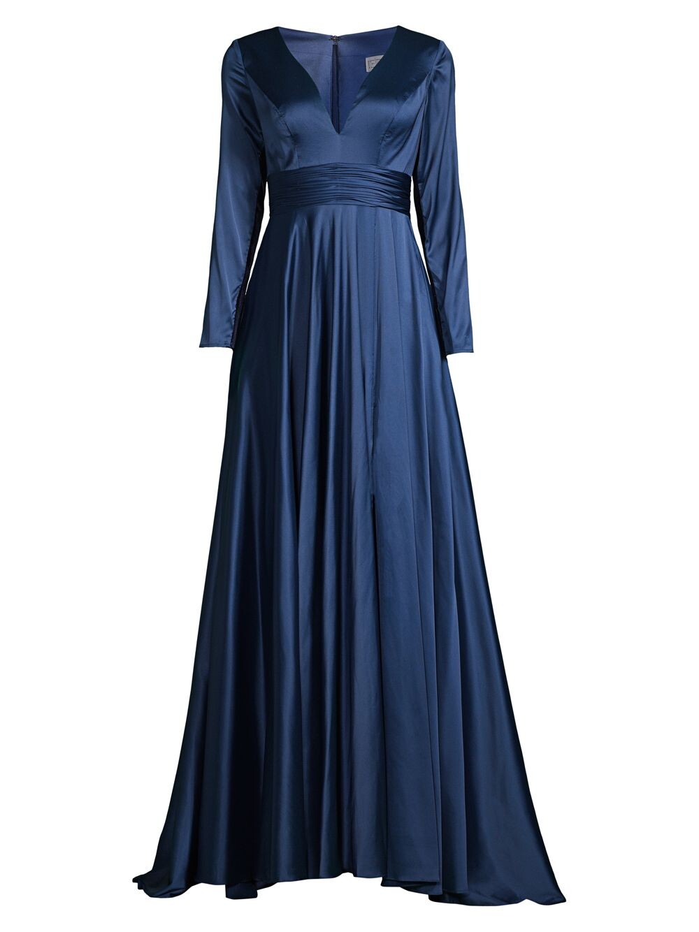 

Атласное бальное платье с завышенной талией Mac Duggal