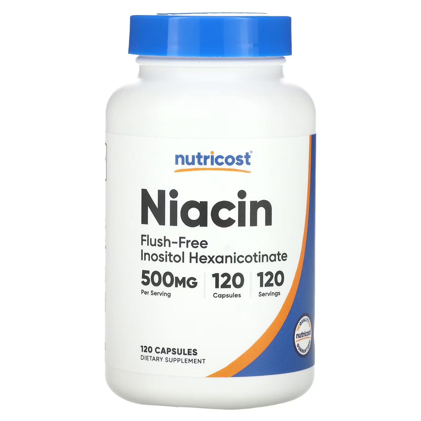 цена Nutricost ниацин, не вызывающий приливов 500 мг 120 капсул