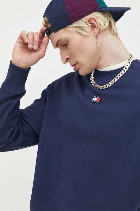 

Хлопковая толстовка Tommy Jeans, темно-синий