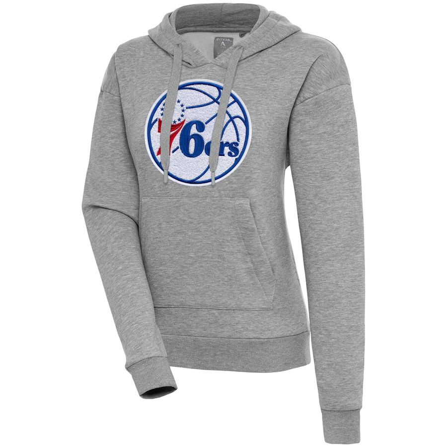 

Пуловер с капюшоном Antigua Philadelphia 76Ers, серый