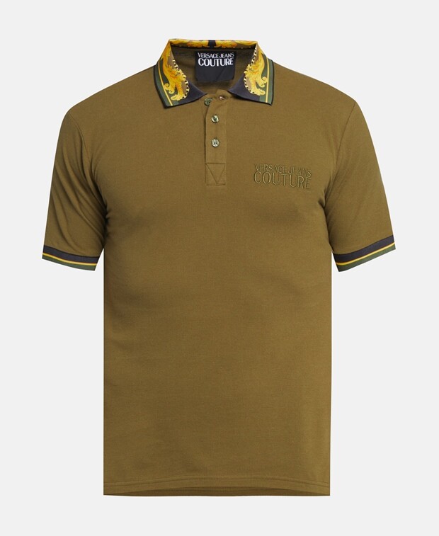 

Рубашка поло Versace Jeans Couture, хаки