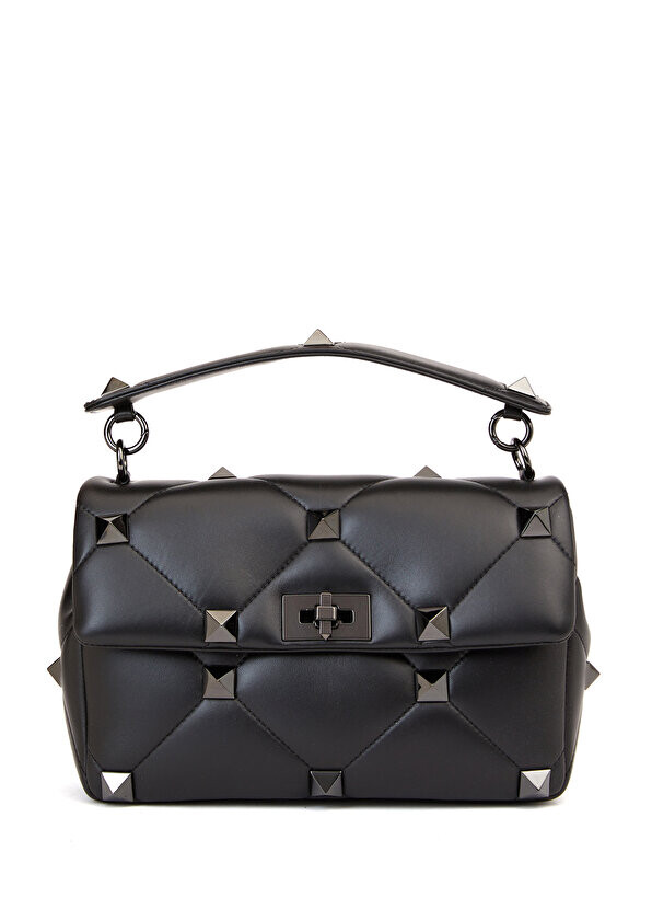 

Черная женская кожаная сумка rockstud Valentino Garavani