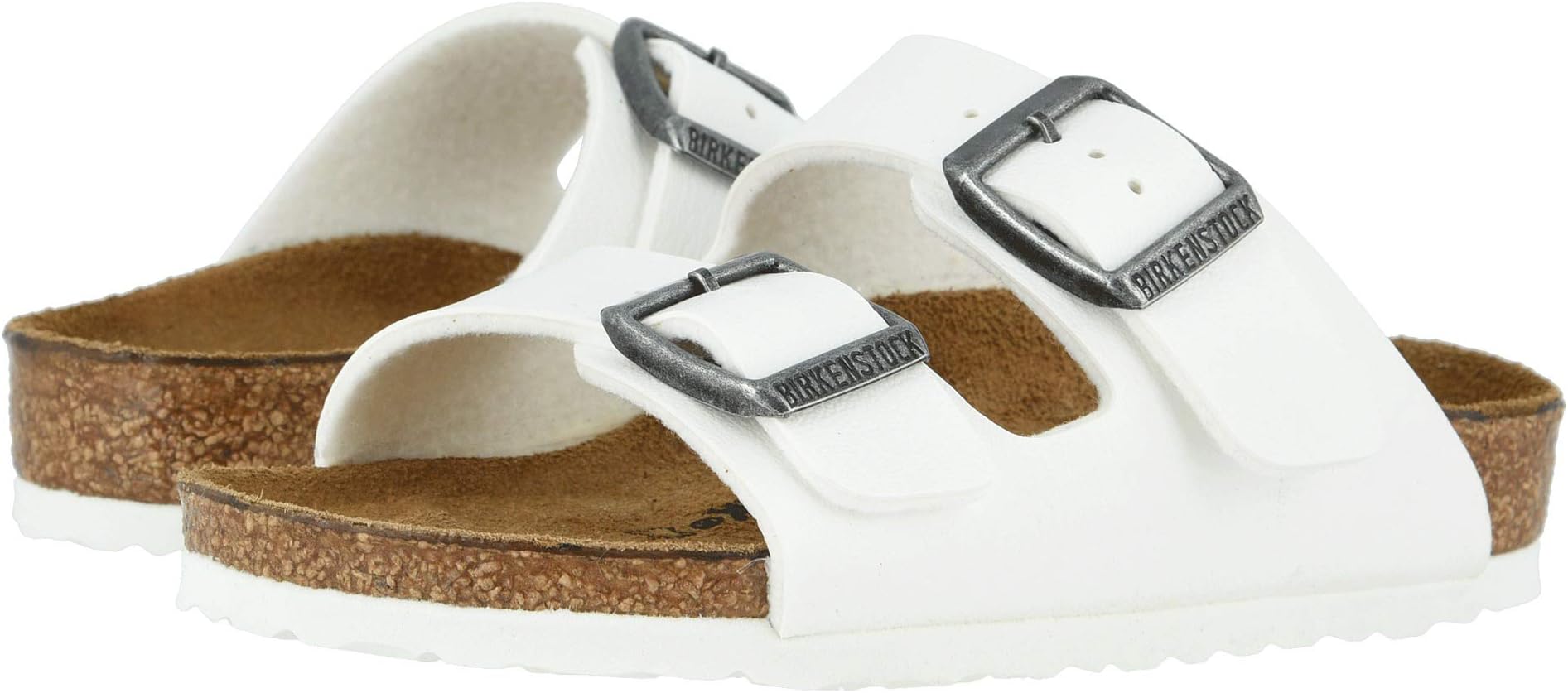 

Сандалии на плоской подошве Arizona Birkenstock, цвет White/White