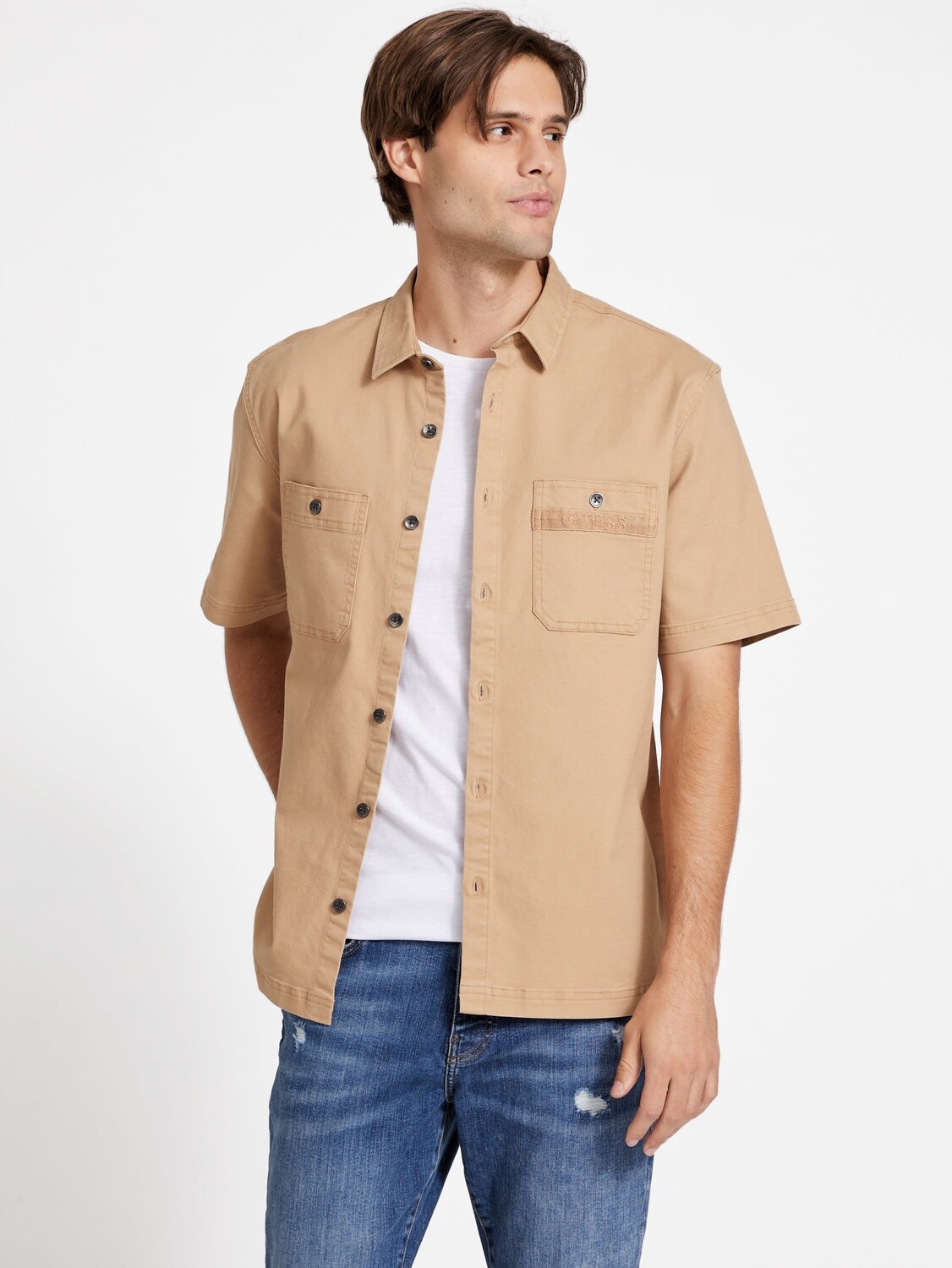 

Карманная рубашка Arden Guess Factory, цвет Toasted Taupe