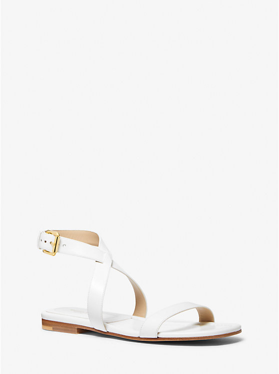 Кожаные сандалии Bridgette Michael Kors Collection, белый