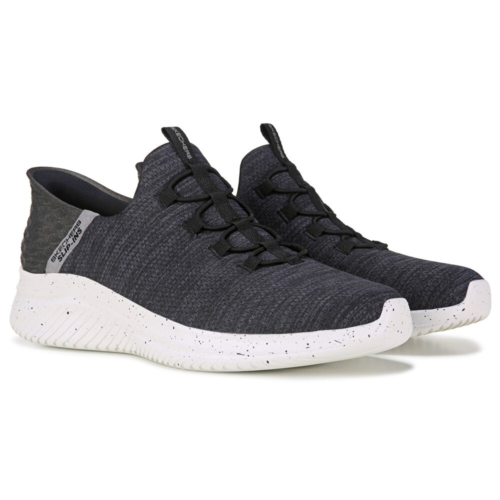 

Мужские слипоны Ultra Flex 3.0 среднего/широкого размера Skechers, черный