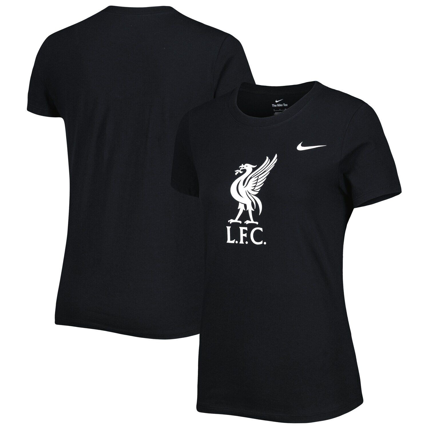 

Женская черная футболка Nike Liverpool Club Crest Nike, Черный