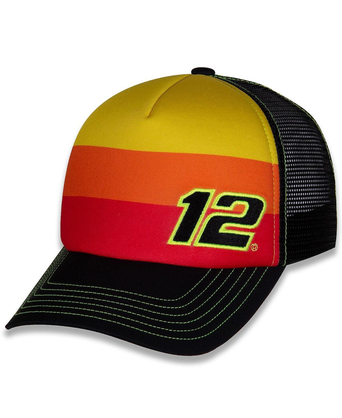 

Мужская черная регулируемая шляпа Ryan Blaney Foam Trucker Snap Team Penske