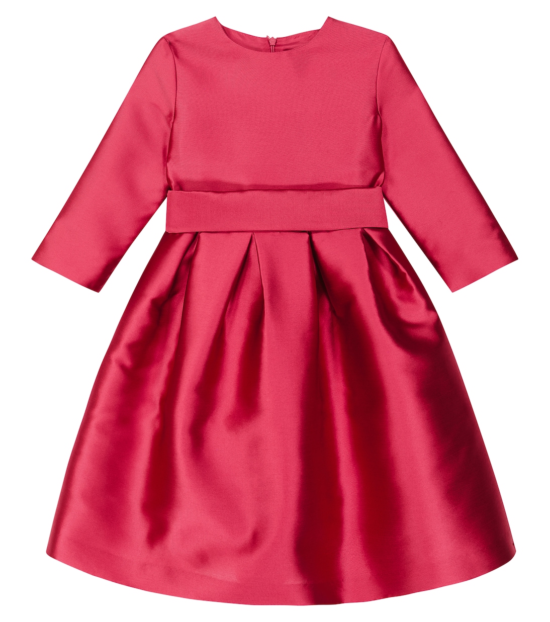 Плиссированное платье из тафты Il Gufo, красный