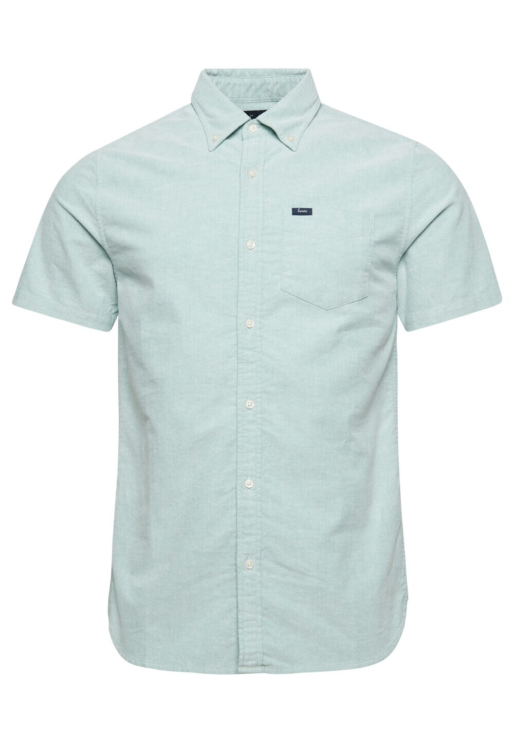 

Рубашка на пуговицах стандартного кроя Superdry Oxford, светло-зеленый