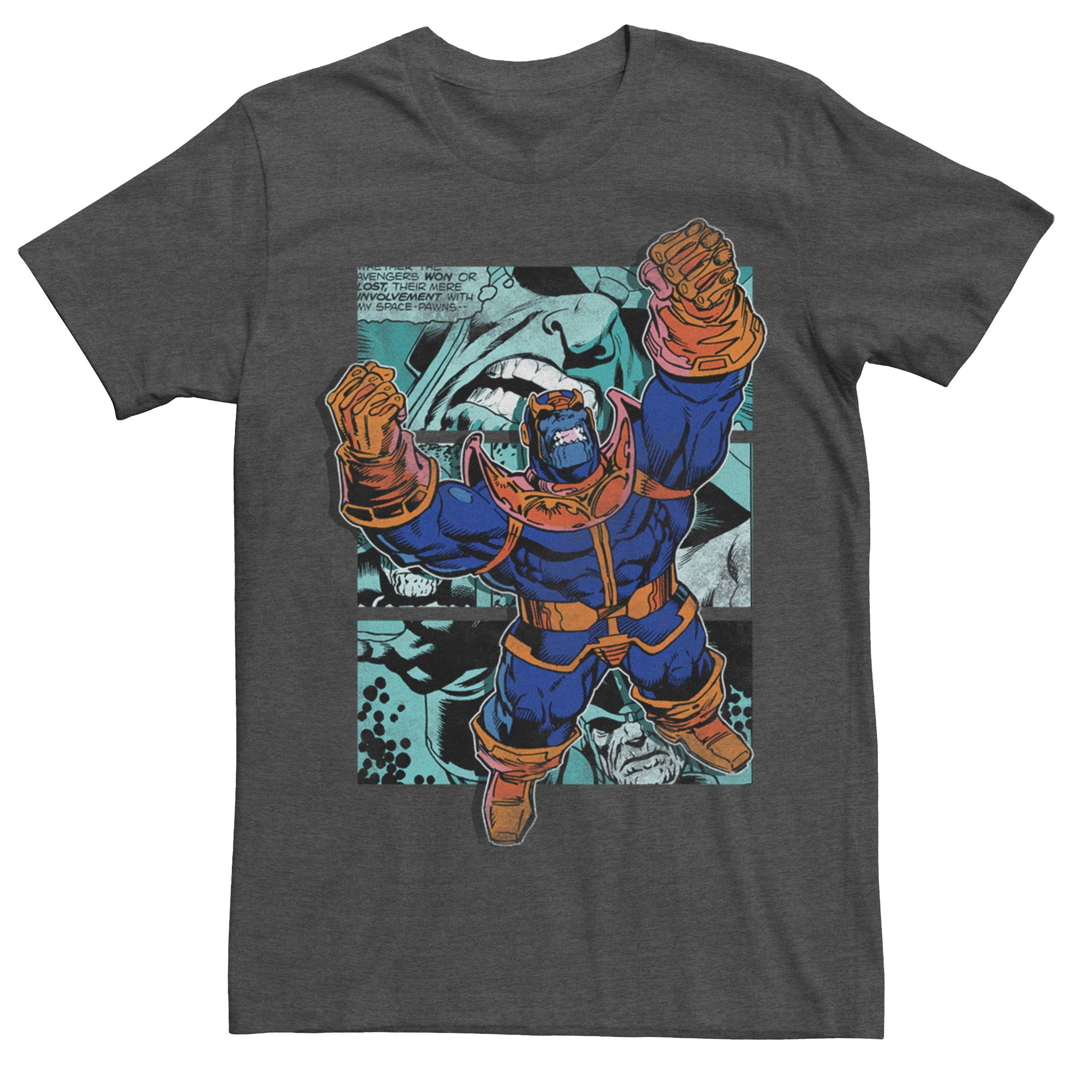 цена Мужская футболка с графическим рисунком Marvel Thanos