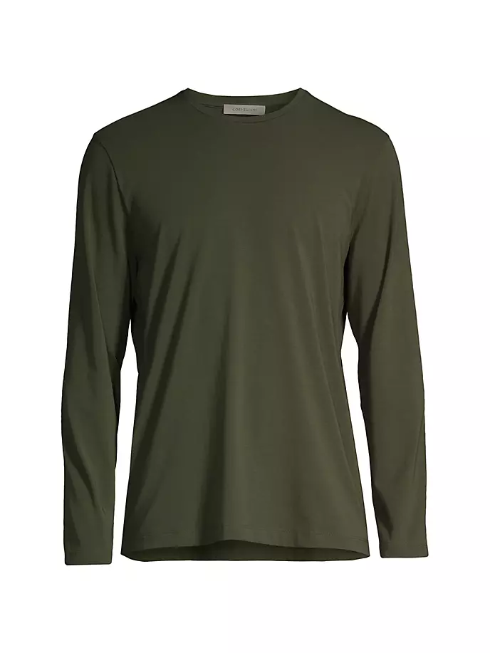 

Эластичная футболка с длинными рукавами Corneliani, оливковый, Зеленый