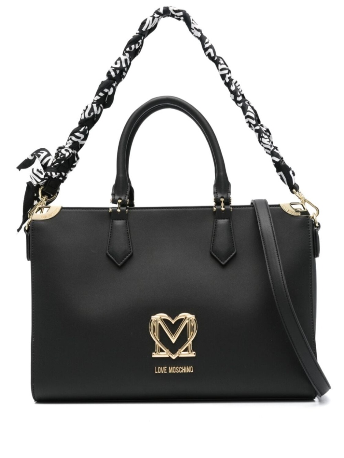 

Love Moschino сумка-тоут с логотипом, черный