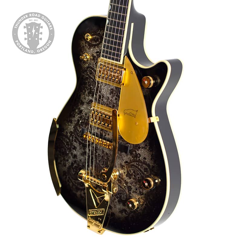 Электрогитара Gretsch Limited Edition G6134TG Penguin with TV Jones Filter'Trons Black Paisley Sparkle