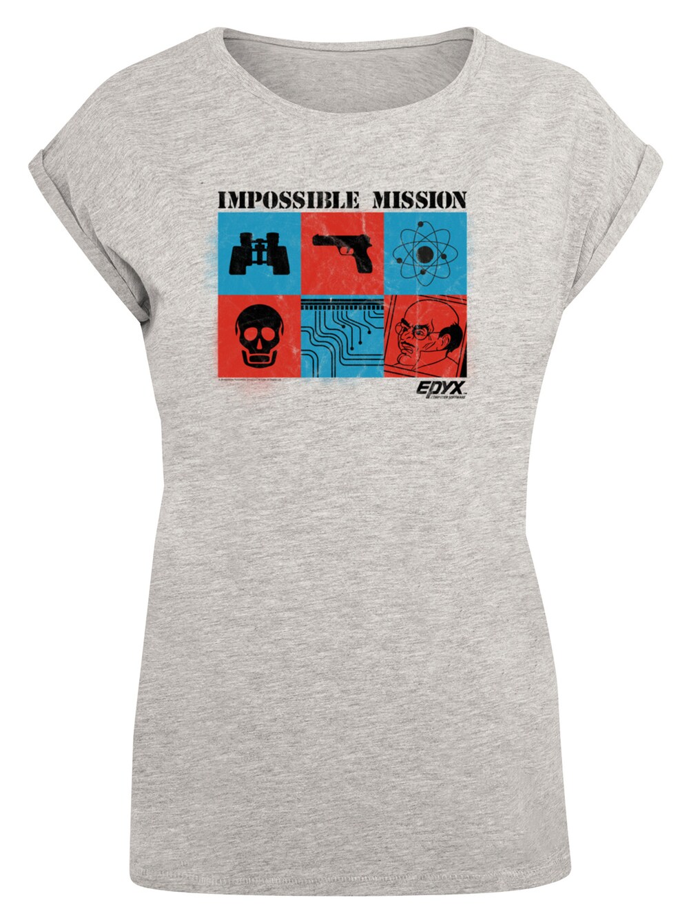 Рубашка F4Nt4Stic Retro Gaming Impossible Mission, серый