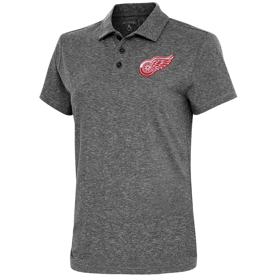 

Поло с коротким рукавом Antigua Detroit Red Wings, черный