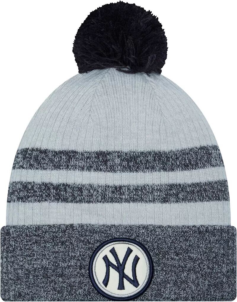 

Синяя вязаная шапка New Era Youth New York Yankees с нашивкой