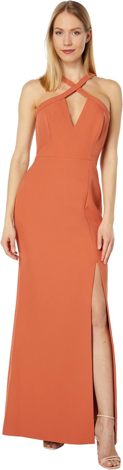 

Вечернее платье с перекрестным вырезом BCBGMAXAZRIA, цвет Aragon