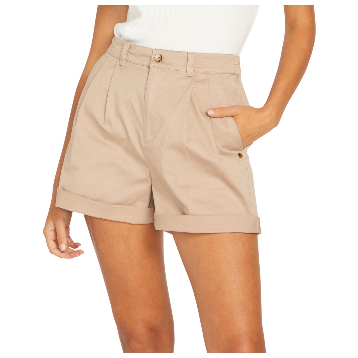 

Шорты Volcom Women's Frochi Trouser Short, цвет Taupe