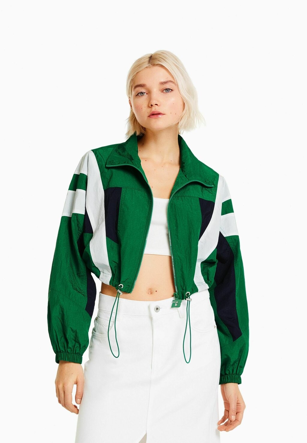 

Легкая куртка Bershka, зеленый